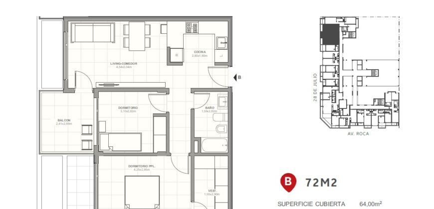 CALETA DESING, Piso 3 “B»