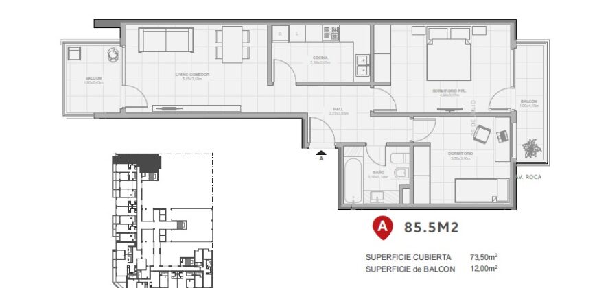 CALETA DESING, Piso 5 «A»